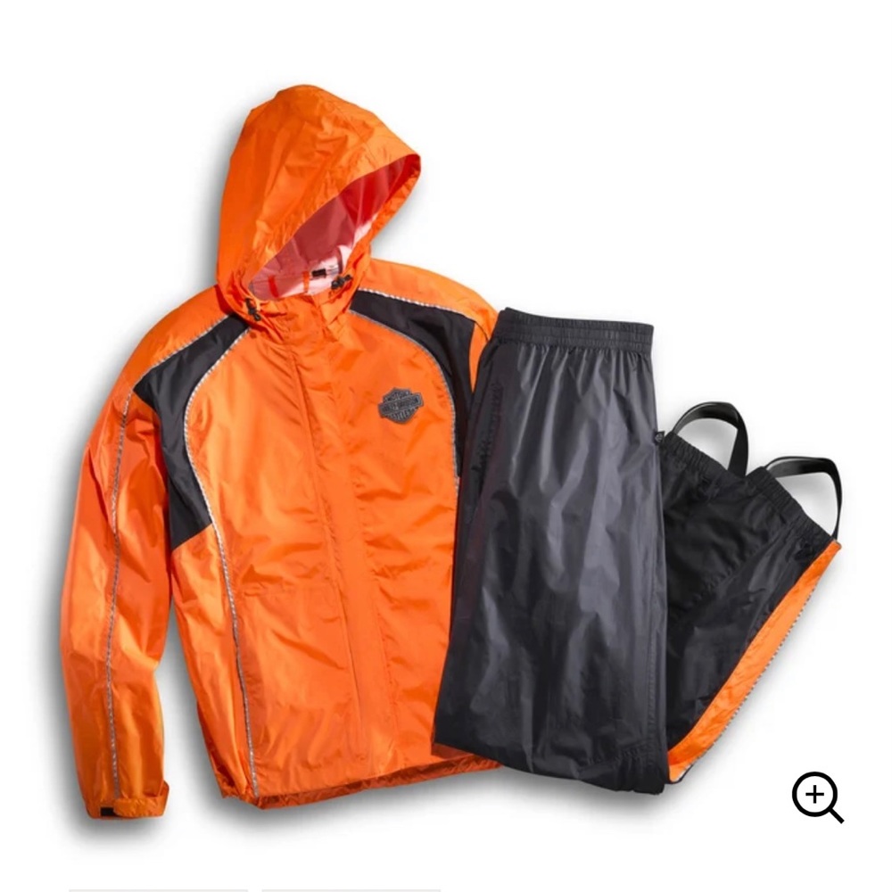 Harley Davidson Hi Vis rain gear set - Orange.